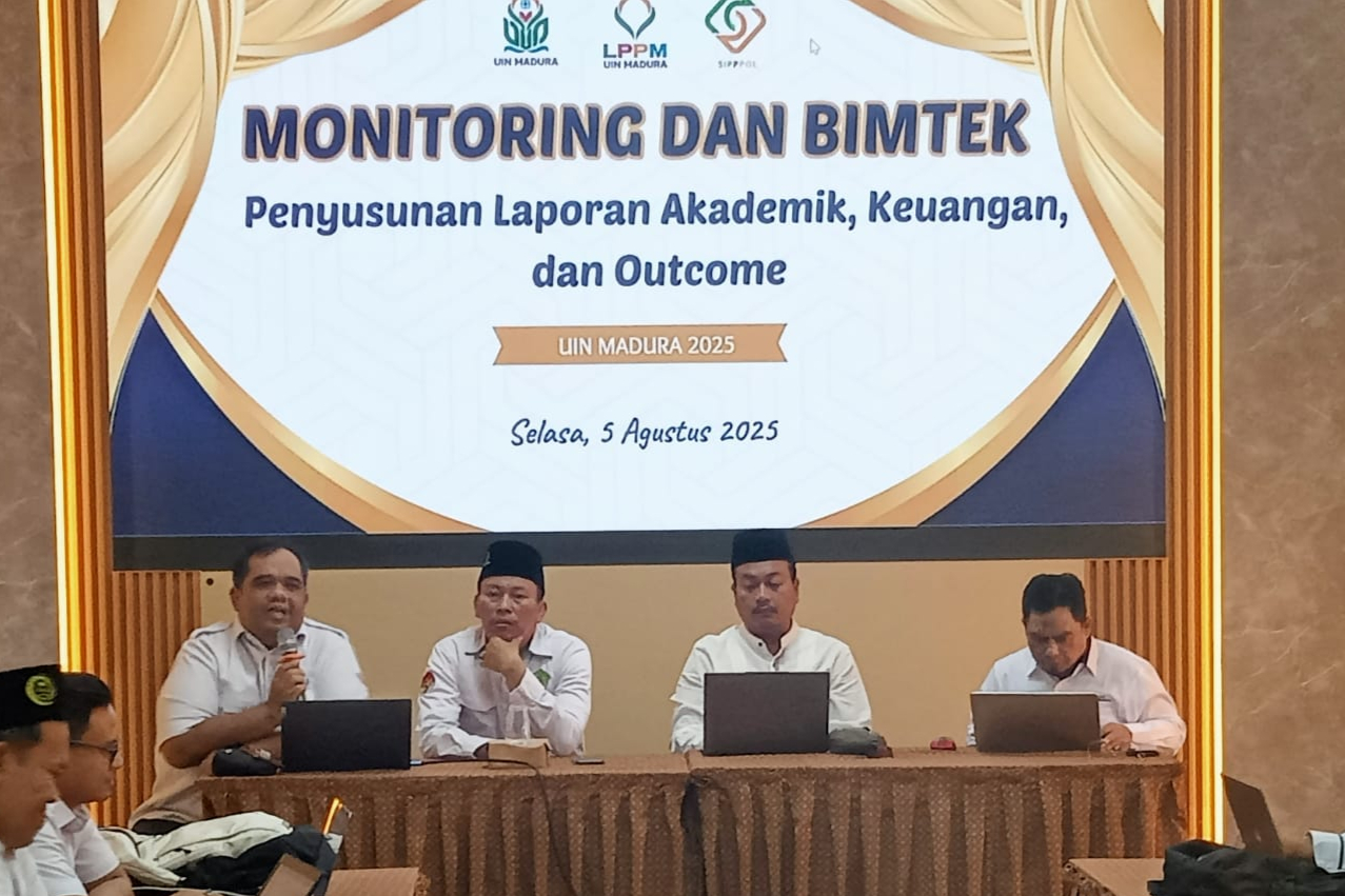 Tingkatkan Akuntabilitas: LP2M UIN Madura Gelar Monitoring dan Bimtek Laporan Akademik, keuangan, dan Outcome 2025.